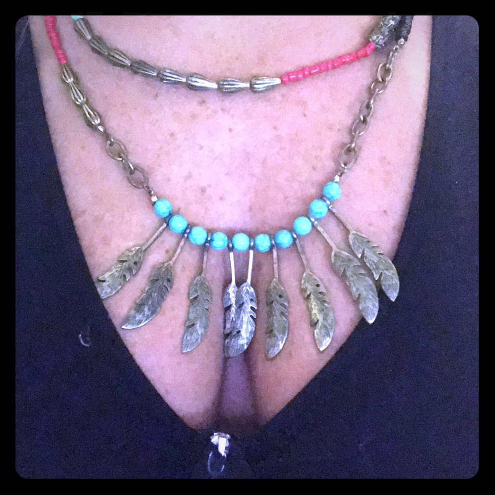 BoHo double layered necklace